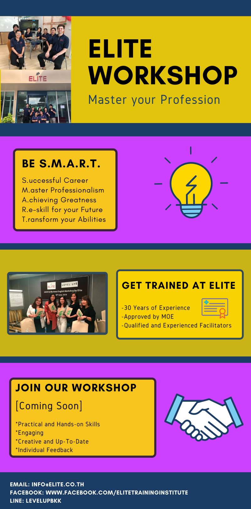 Booking And Services - Elite Training Institute